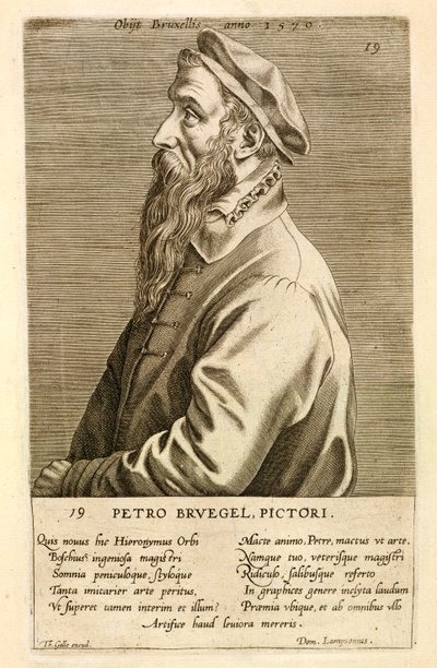 Portrait of Pieter Brueghel the Elder by Theodor Galle